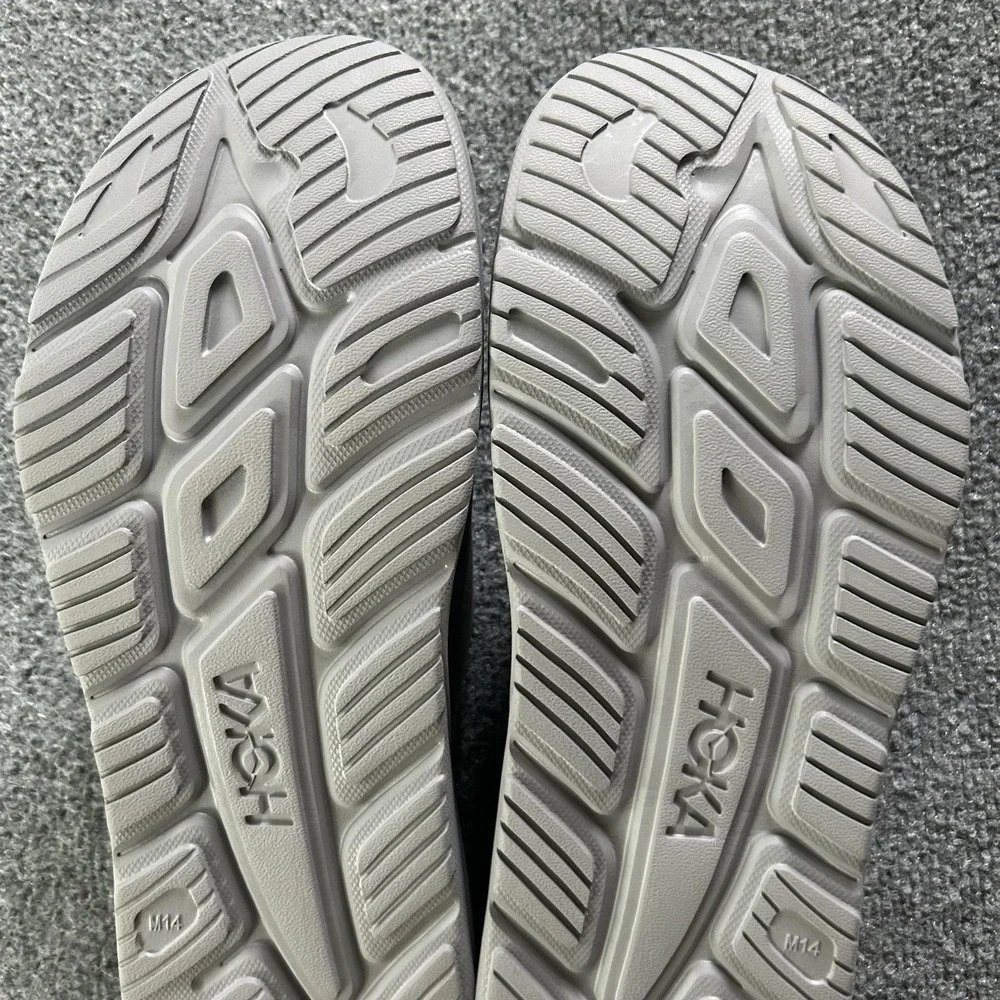 HOKA Ora Recovery Slide Sandals Mens 14 Grey Cushioned Slip On Comfort